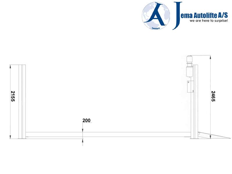 Jema Sollevatore Autoe 4 Post Heavy Duty 4 Post Lift 12T